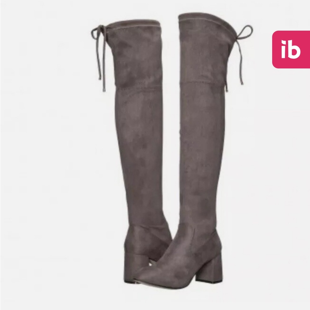 Steve Madden Gray Over the Knee Boots